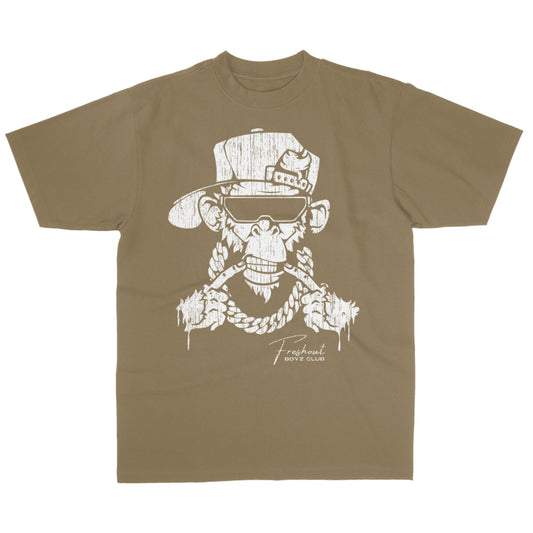 Oversized Signature Mascot Tee (Olive/White)