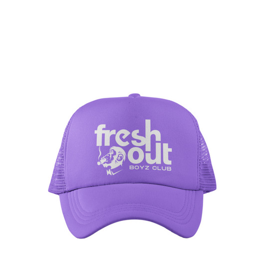 'A Smokin Ape' Trucker (Purple/White)