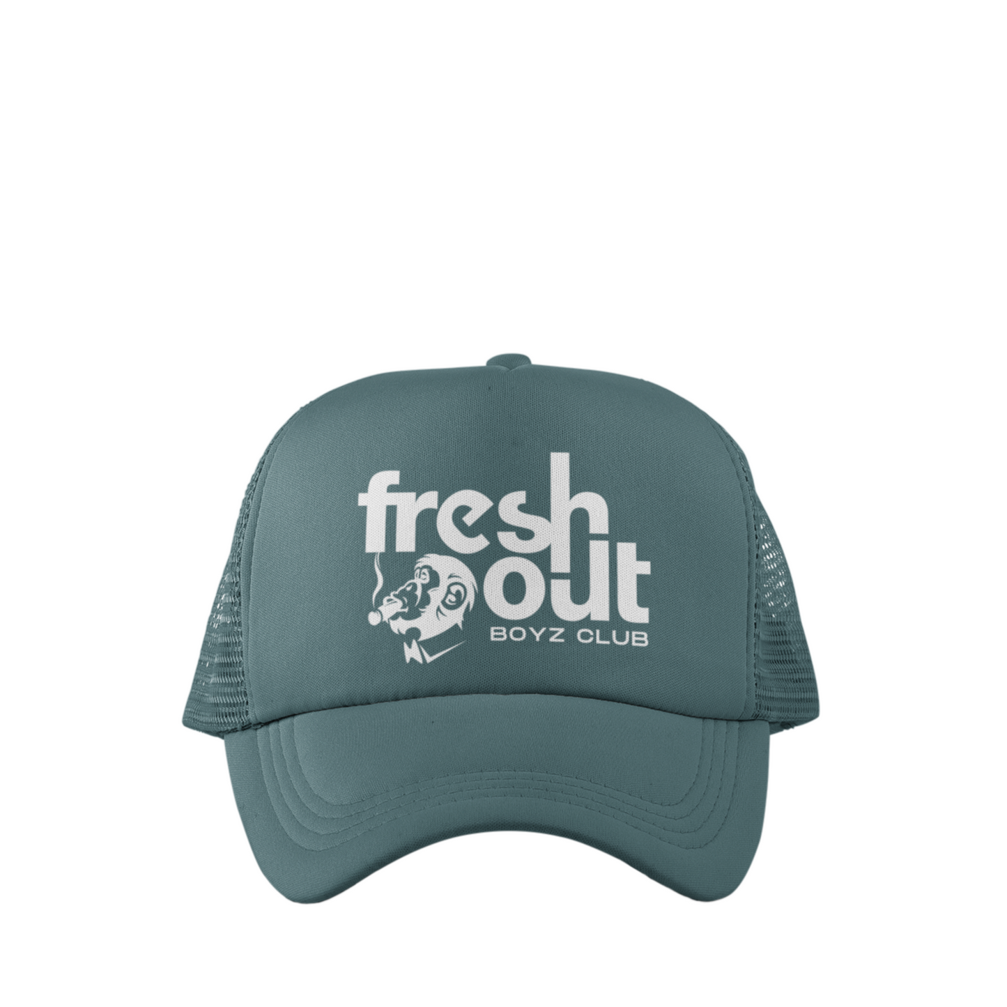 'A Smokin Ape' Trucker (Green/White)